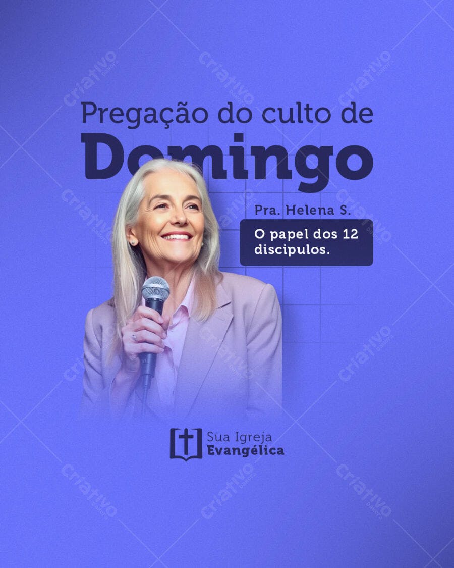 Post para Igreja PSD Editável