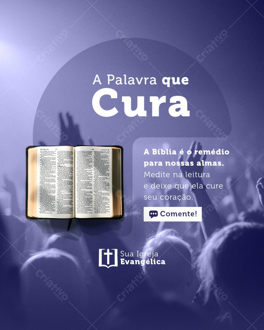 Post para Igreja PSD Editável