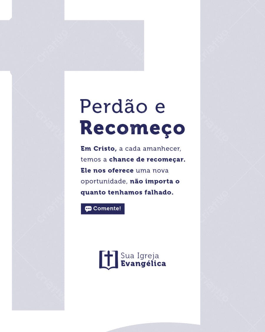 Post para Igreja PSD Editável