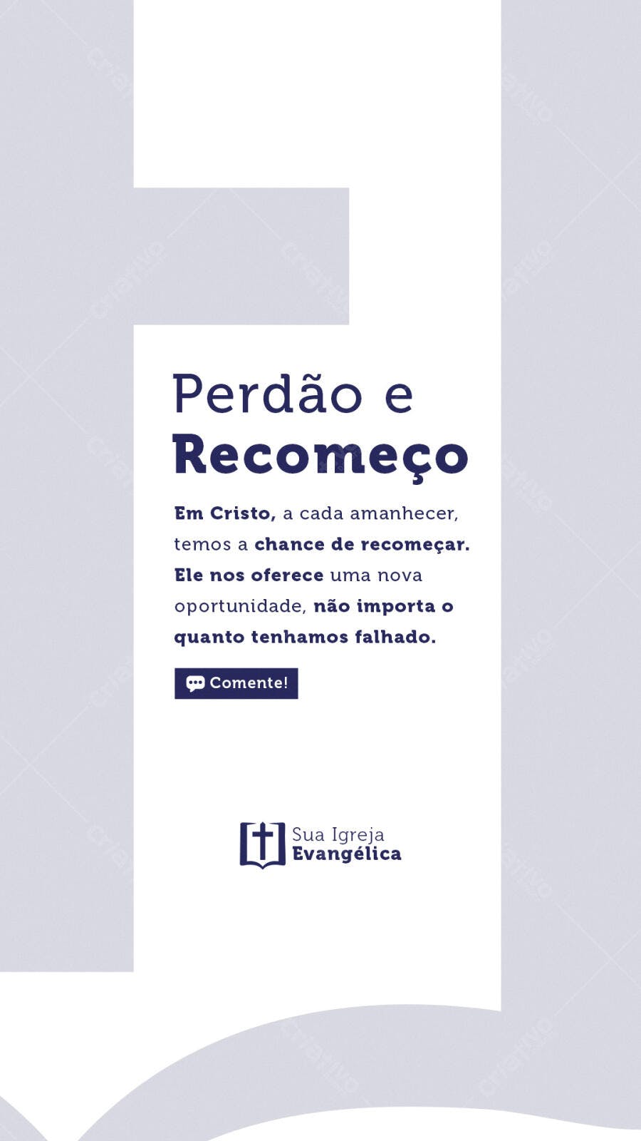 Post para Igreja Evangélica PSD Editável