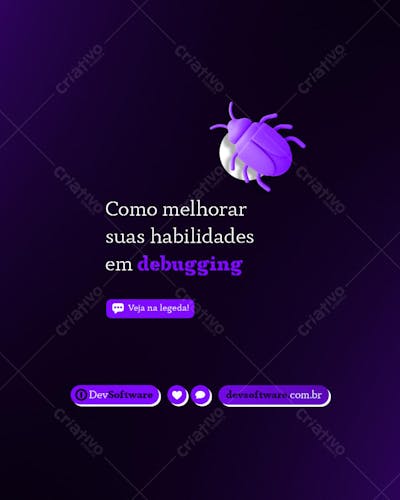 POST EDITÁVEL DESENVOLVEDOR DE SOFTWARE