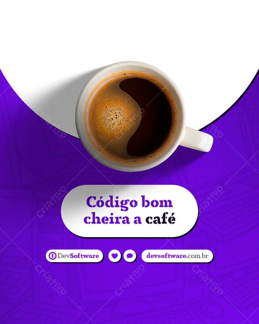 Postagem Instagram Café PSD Editável