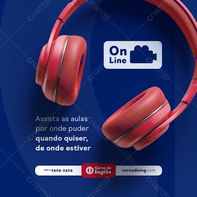 POST EDITÁVEL CURSO DE INGLÊS
