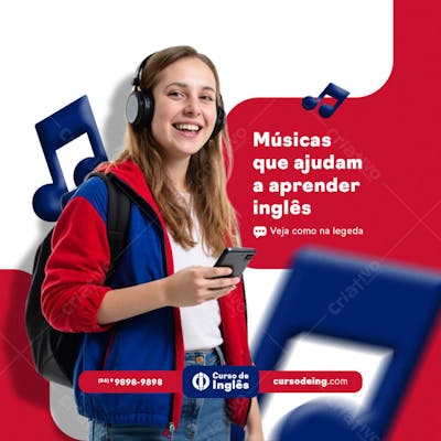 POST EDITÁVEL CURSO DE INGLÊS