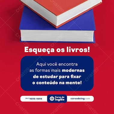 POST EDITÁVEL CURSO DE INGLÊS