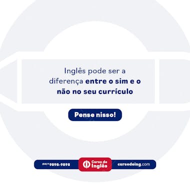 POST EDITÁVEL CURSO DE INGLÊS