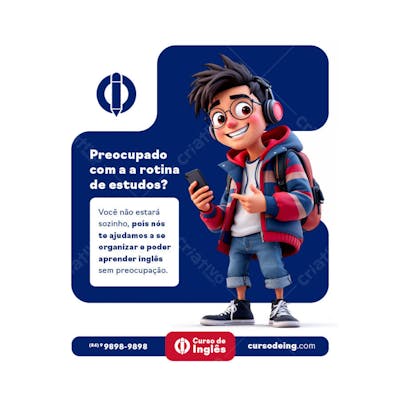 POST EDITÁVEL CURSO DE INGLÊS
