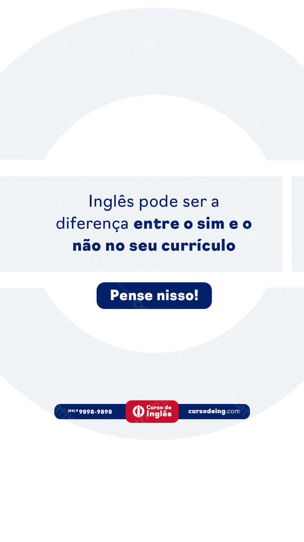 STORY EDITÁVEL CURSO DE INGLÊS