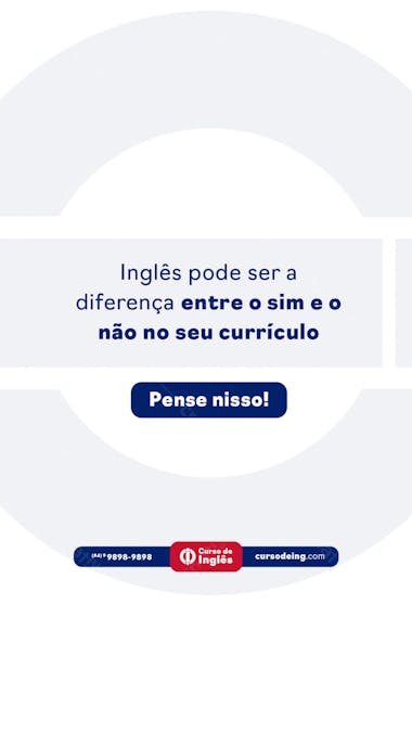 STORY EDITÁVEL CURSO DE INGLÊS