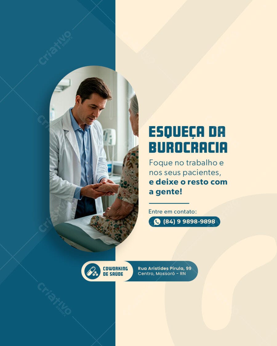 Flyer Médico para Clínicas PSD Editável