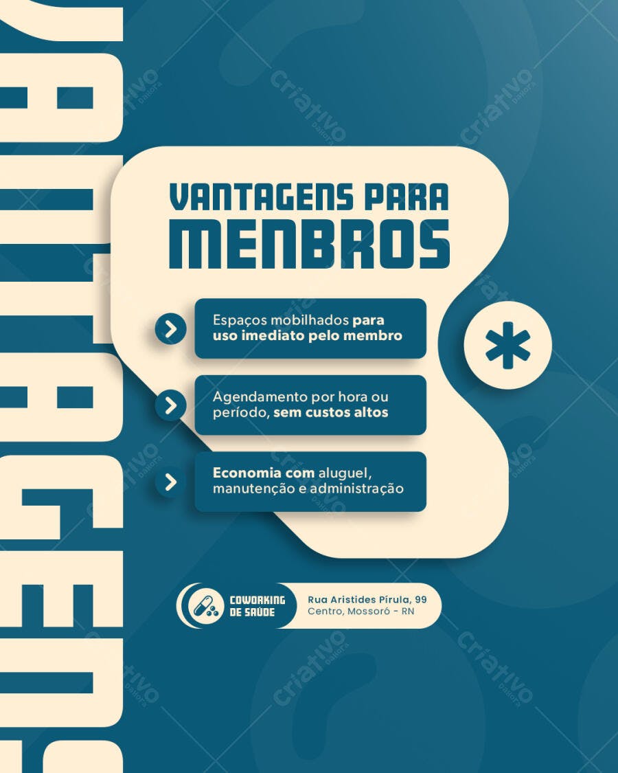 Flyer Coworking PSD Editável