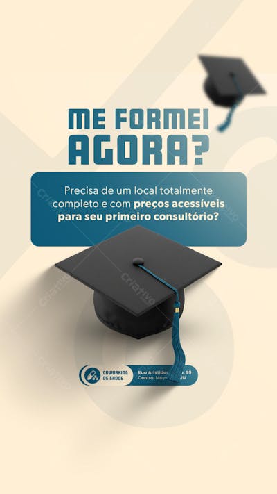 STORY EDITÁVEL COWORKING DE SAÚDE