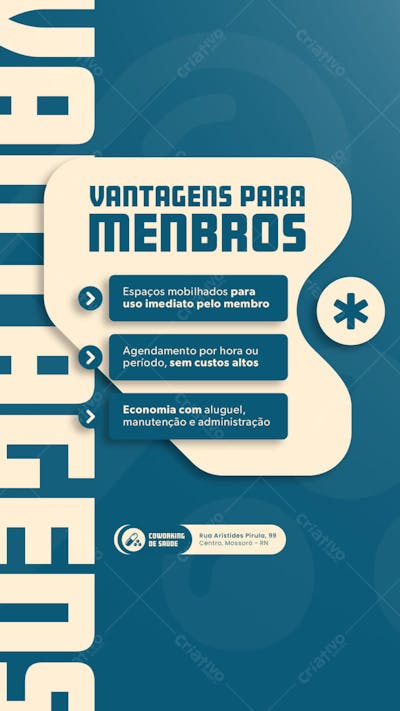 STORY EDITÁVEL COWORKING DE SAÚDE