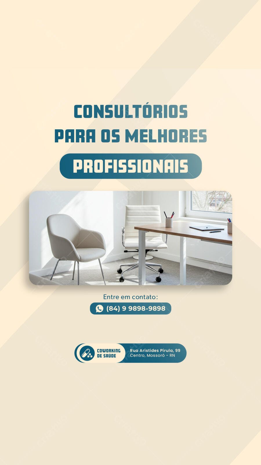 PSD para Consultório Médico Moderno Editável