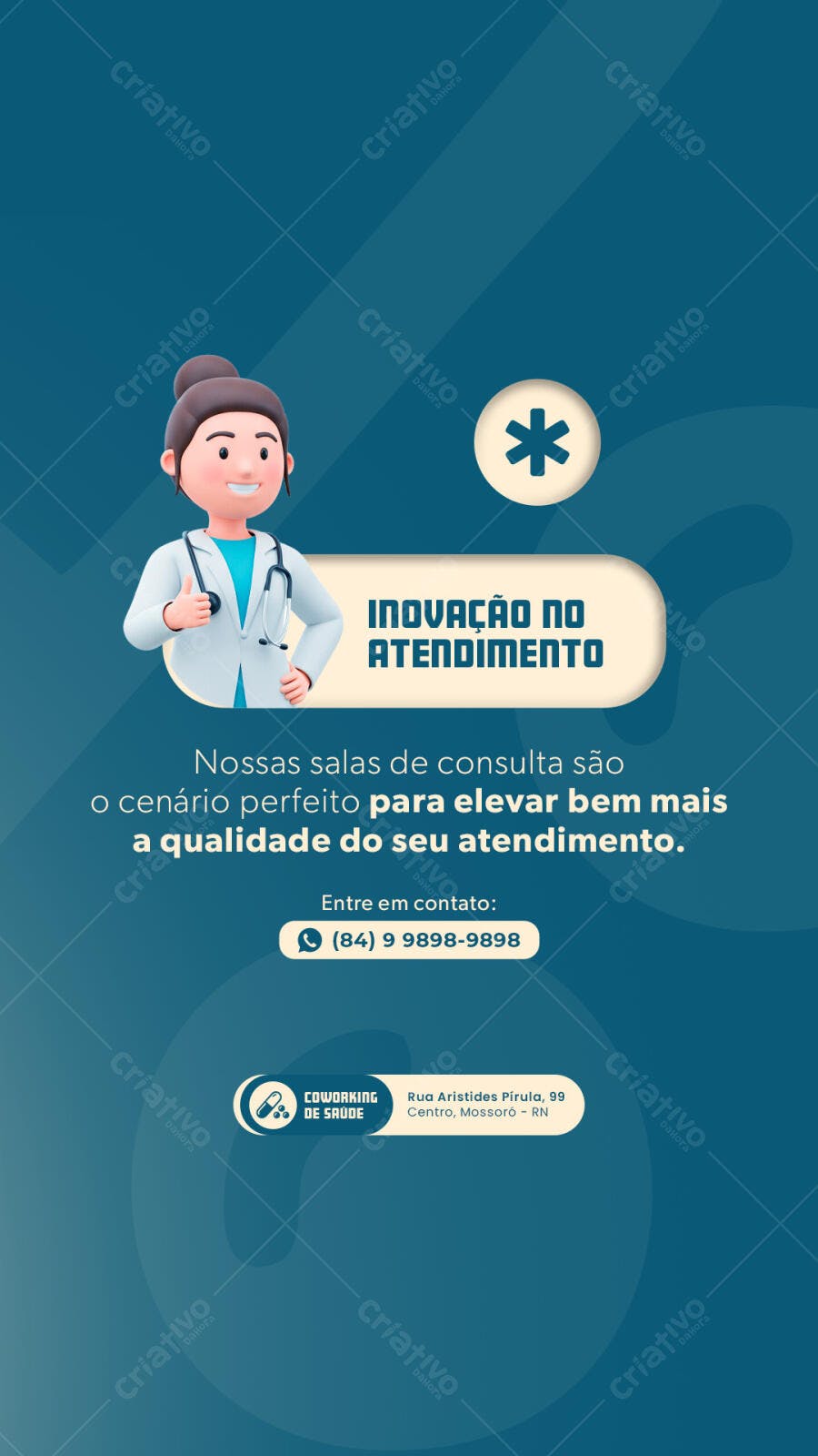 Post para Consultório Médico PSD Editável