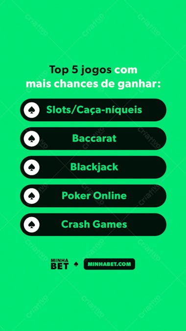 STORY EDITÁVEL CASSINO - CASA DE APOSTA ONLINE