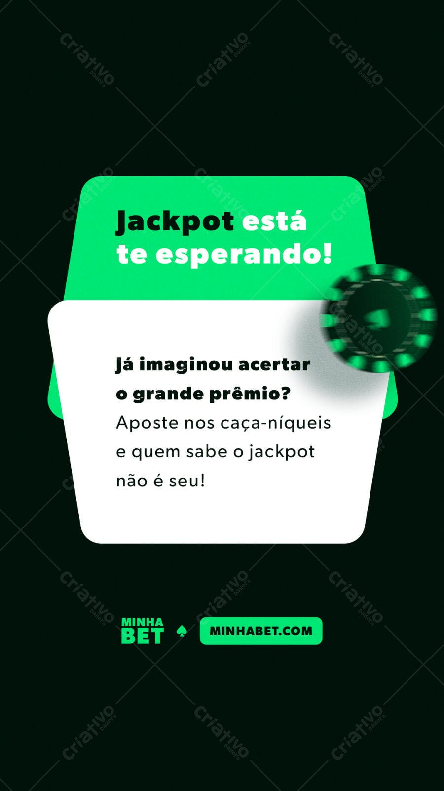 Flyer para Cassino Online PSD Editável