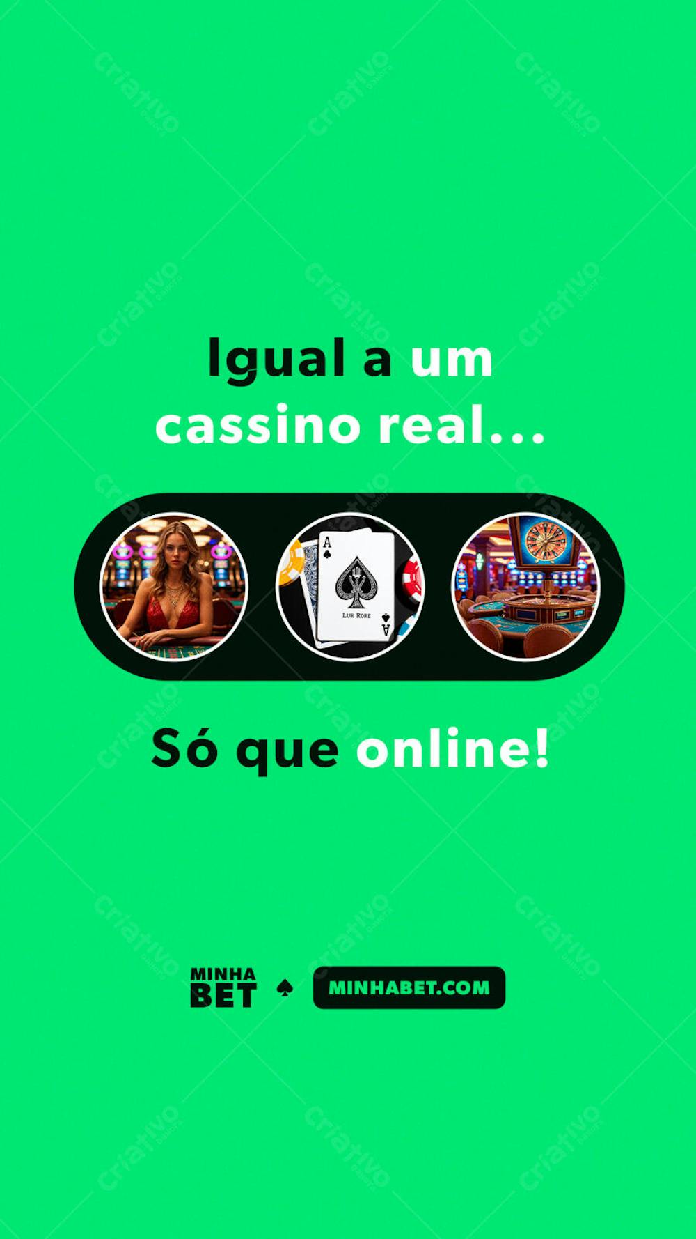 STORY EDITÁVEL CASSINO - CASA DE APOSTA ONLINE