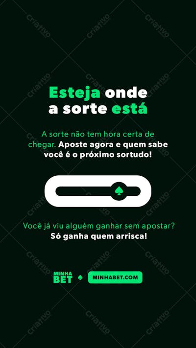 STORY EDITÁVEL CASSINO - CASA DE APOSTA ONLINE