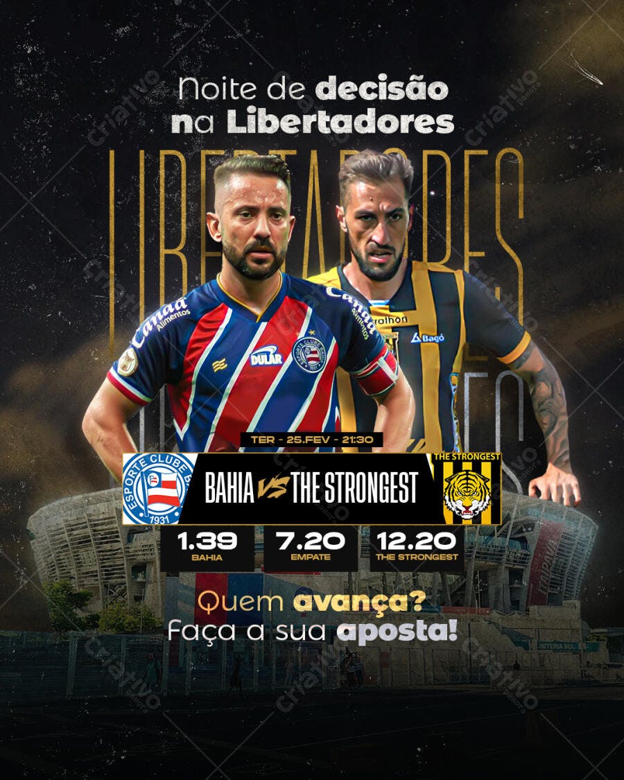 Flyer Libertadores PSD Editável