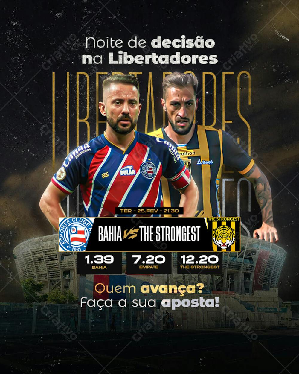 Jogo do Dia - Bahia X The Strongest