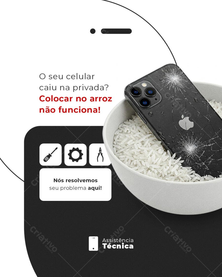 Story para Assistência Técnica PSD Editável