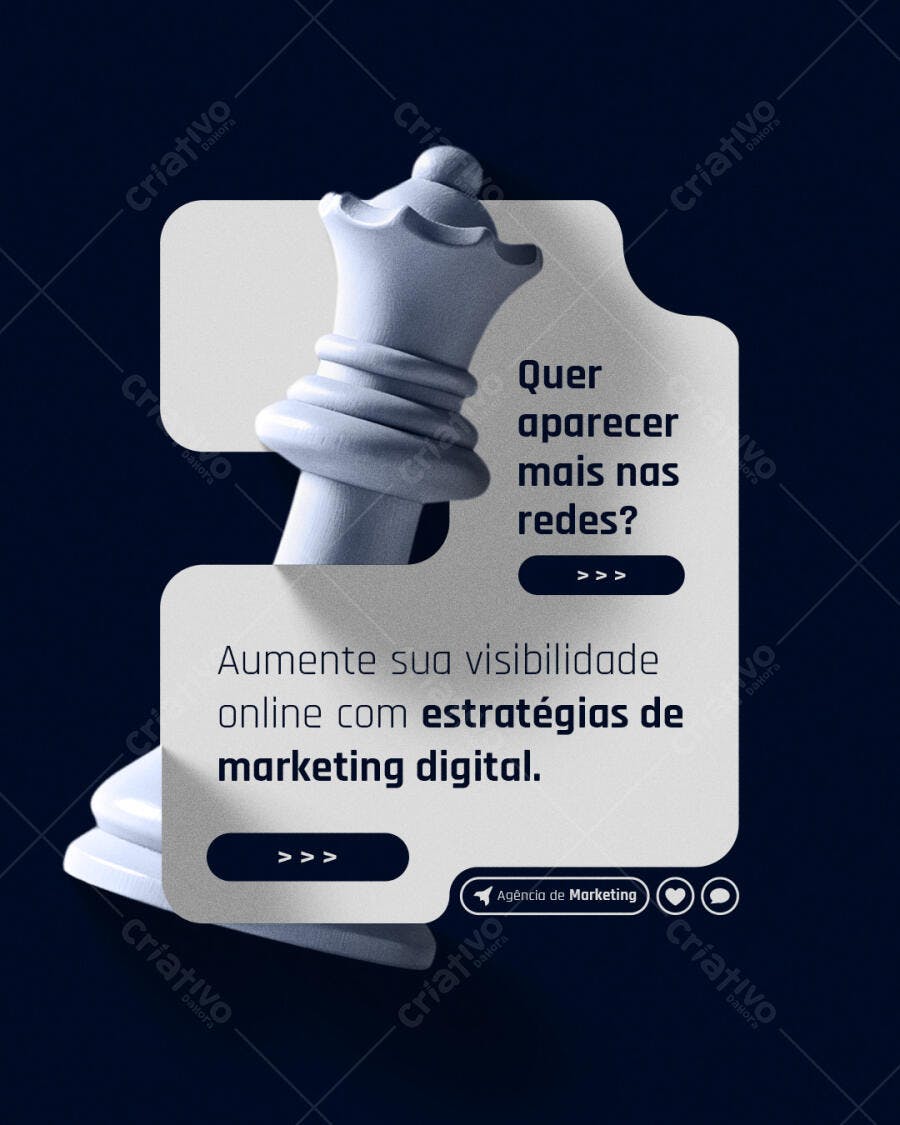 Post para Redes Sociais Marketing Digital PSD Editável