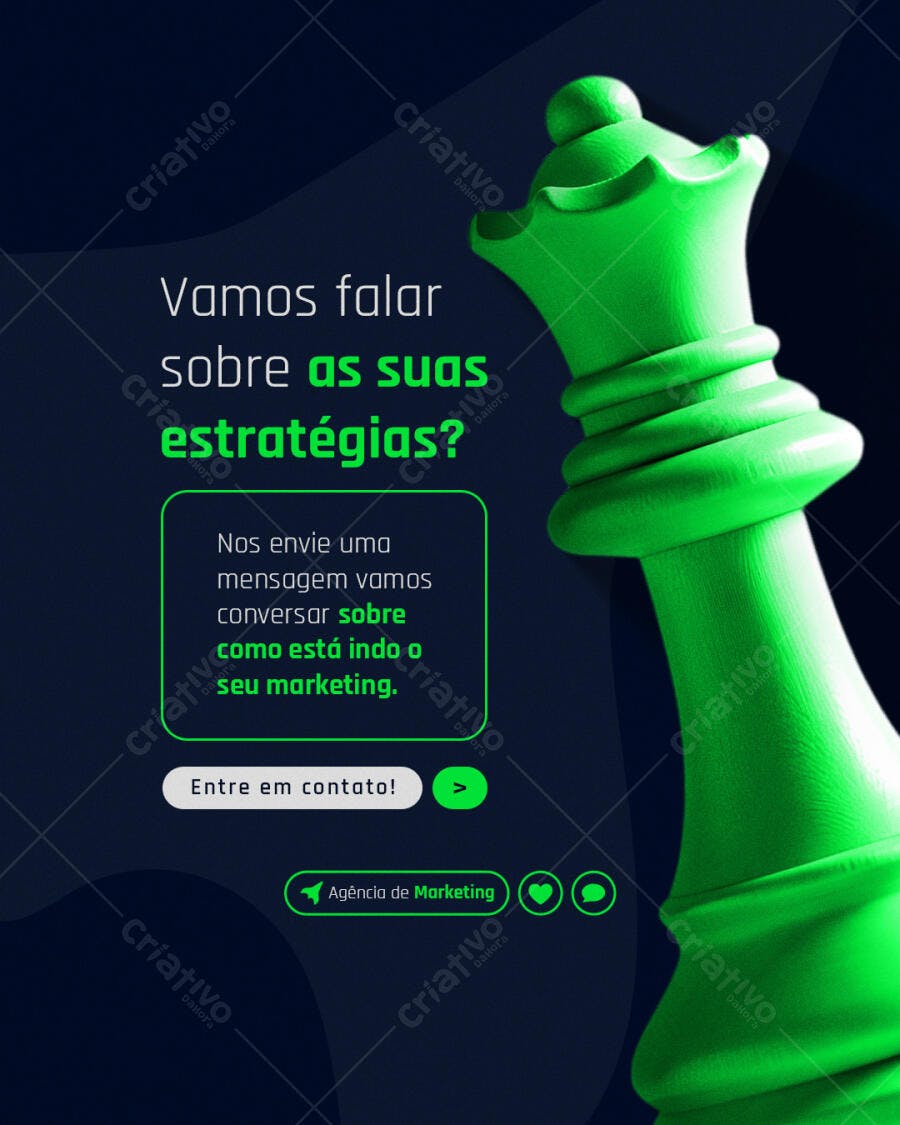 Postagem de Mídia Social para Agências de Marketing PSD Editável