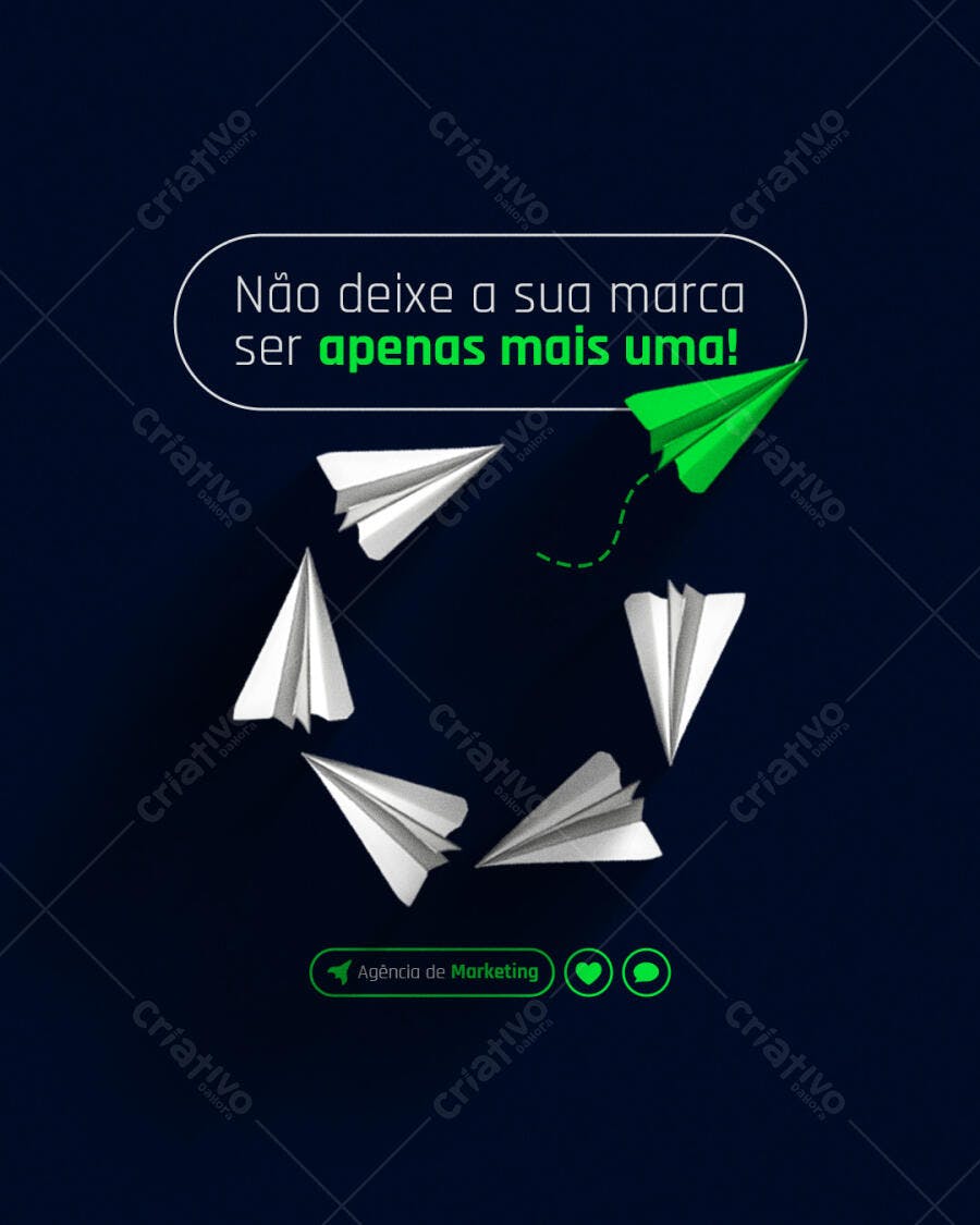 Post para Redes Sociais Marketing Digital PSD Editável