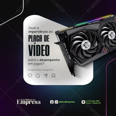 Placa de Vídeo para Setup