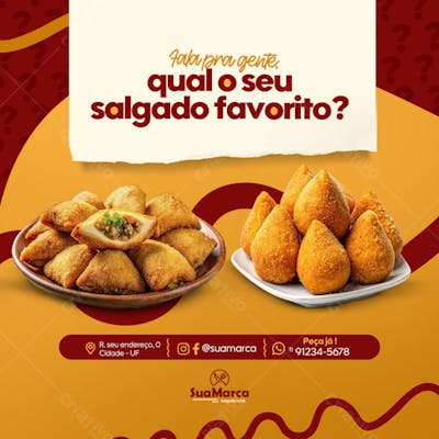 Enquete, qual seu salgado favorito?