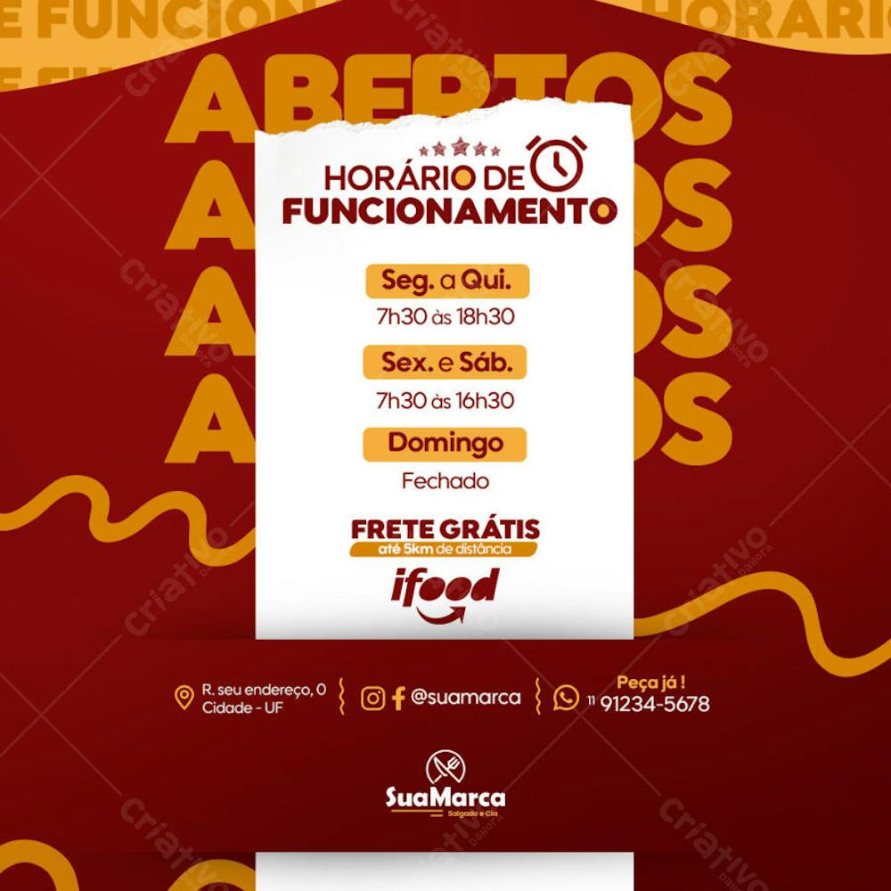 Horário de Funcionamento