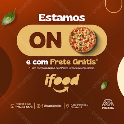 Estamos ON e com frete grátis
