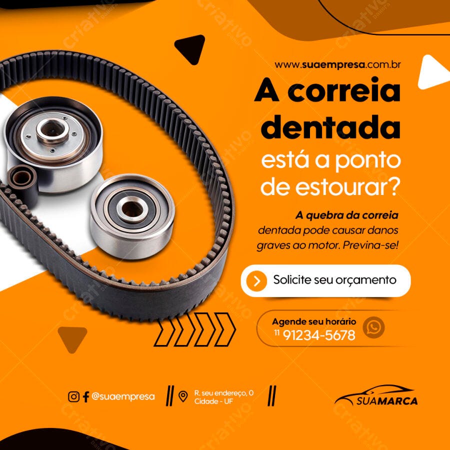 Banner Mecânica PSD Editável