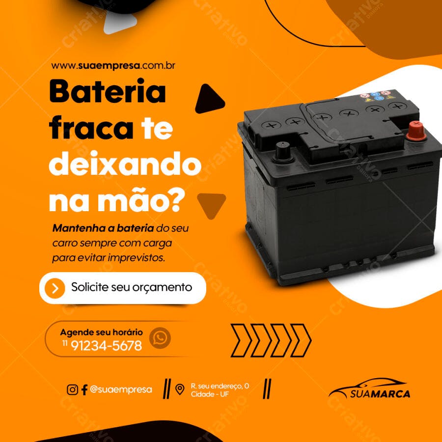 Post para Mecânica PSD Editável