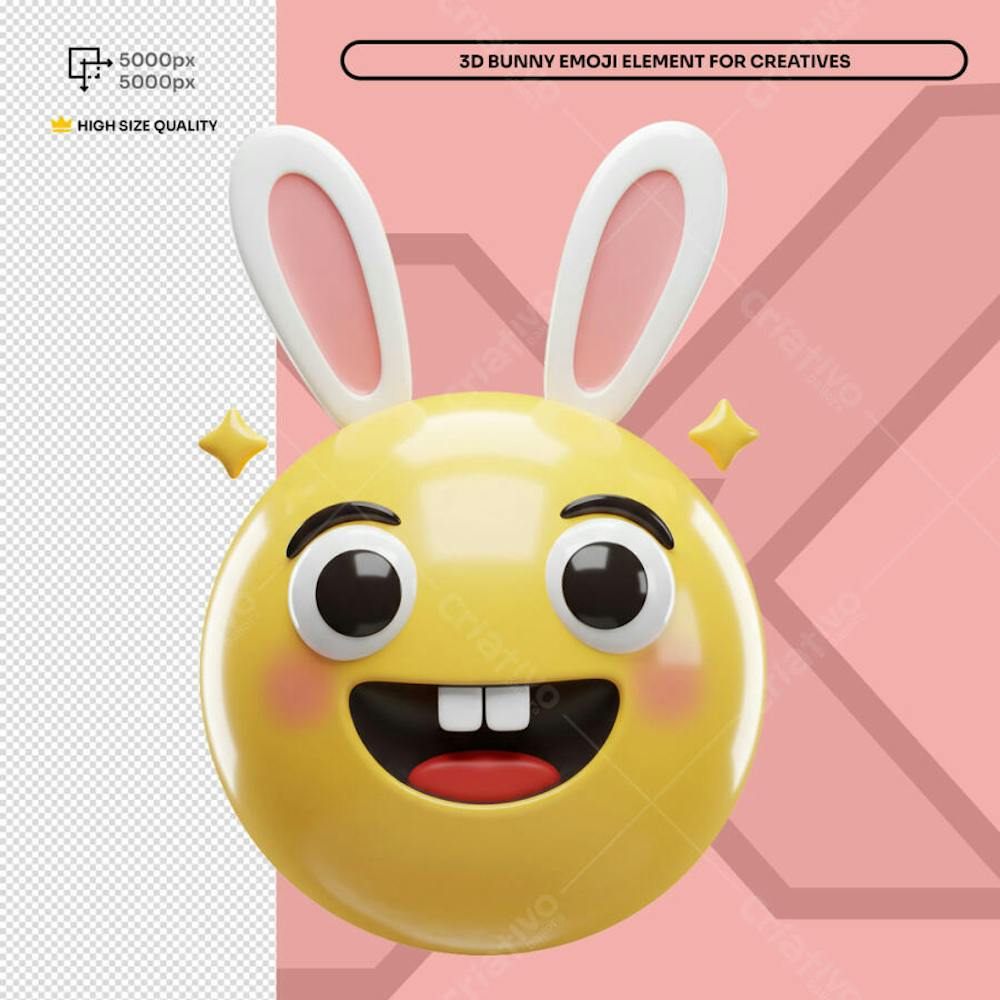 Emoji 3D de Páscoa