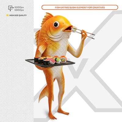Sushi Bar Social Media Elemento PSD