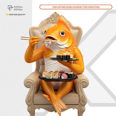 Sushi Bar Social Media Elemento PSD