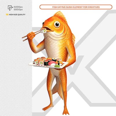 Sushi Bar Social Media Elemento PSD