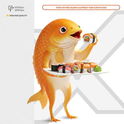 Sushi Bar Social Media Elemento PSD