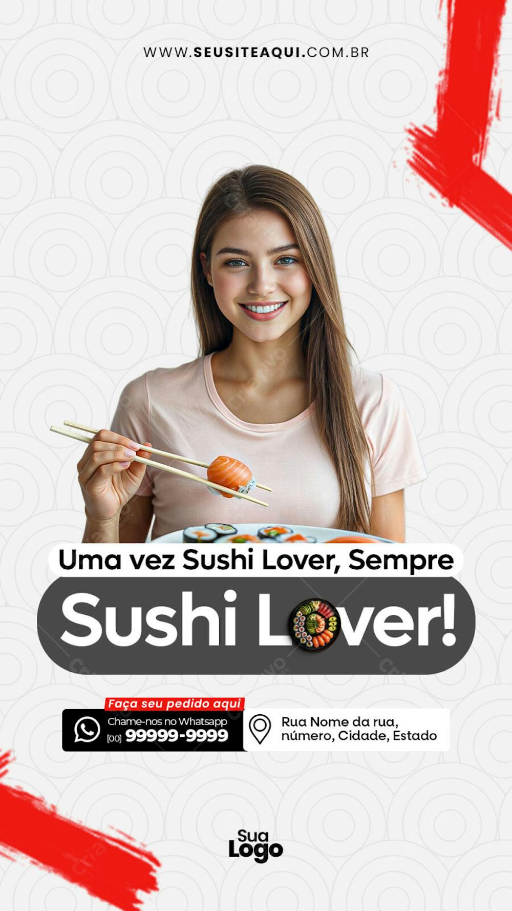 Story Comida Japonesa - Restaurante - Social Media