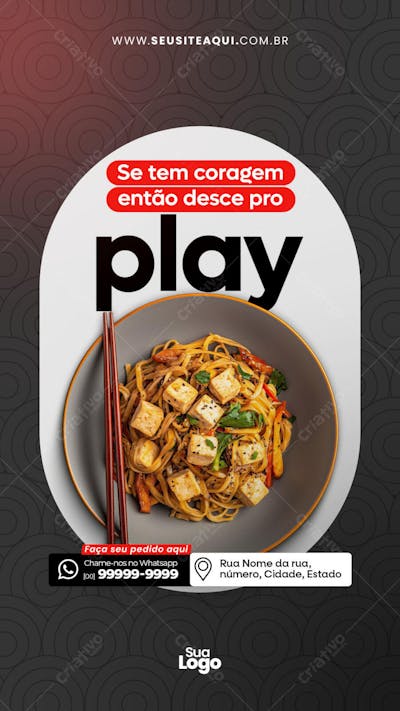 Story Comida Japonesa - Restaurante - Social Media