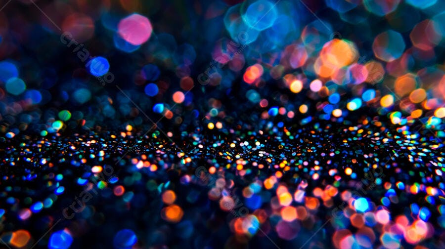 Glitter colorido fundo escuro festivo