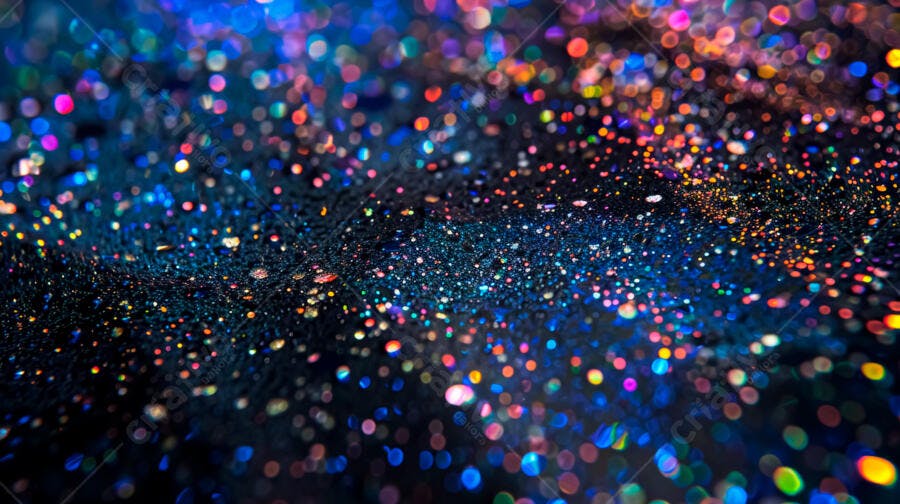 Glitter colorido fundo escuro