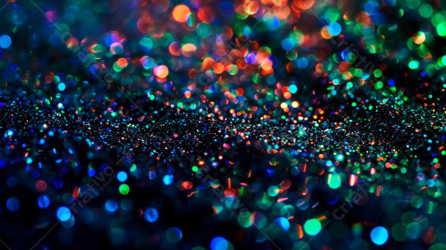 Brilho de Glitter Cores Vibrantes