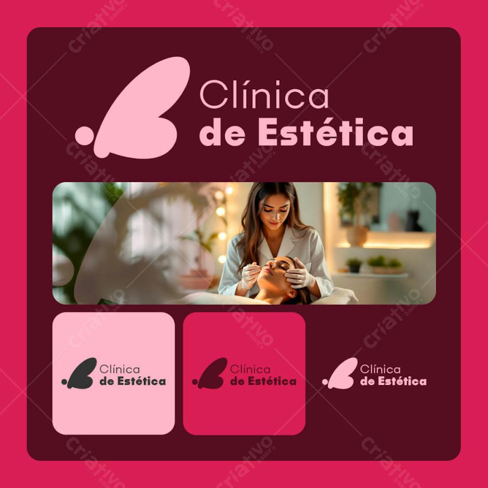 LOGO MINIMALISTA CLINICA DE ESTETICA