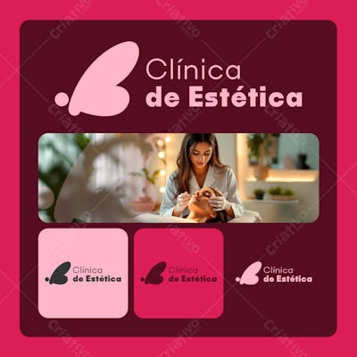LOGO MINIMALISTA CLINICA DE ESTETICA