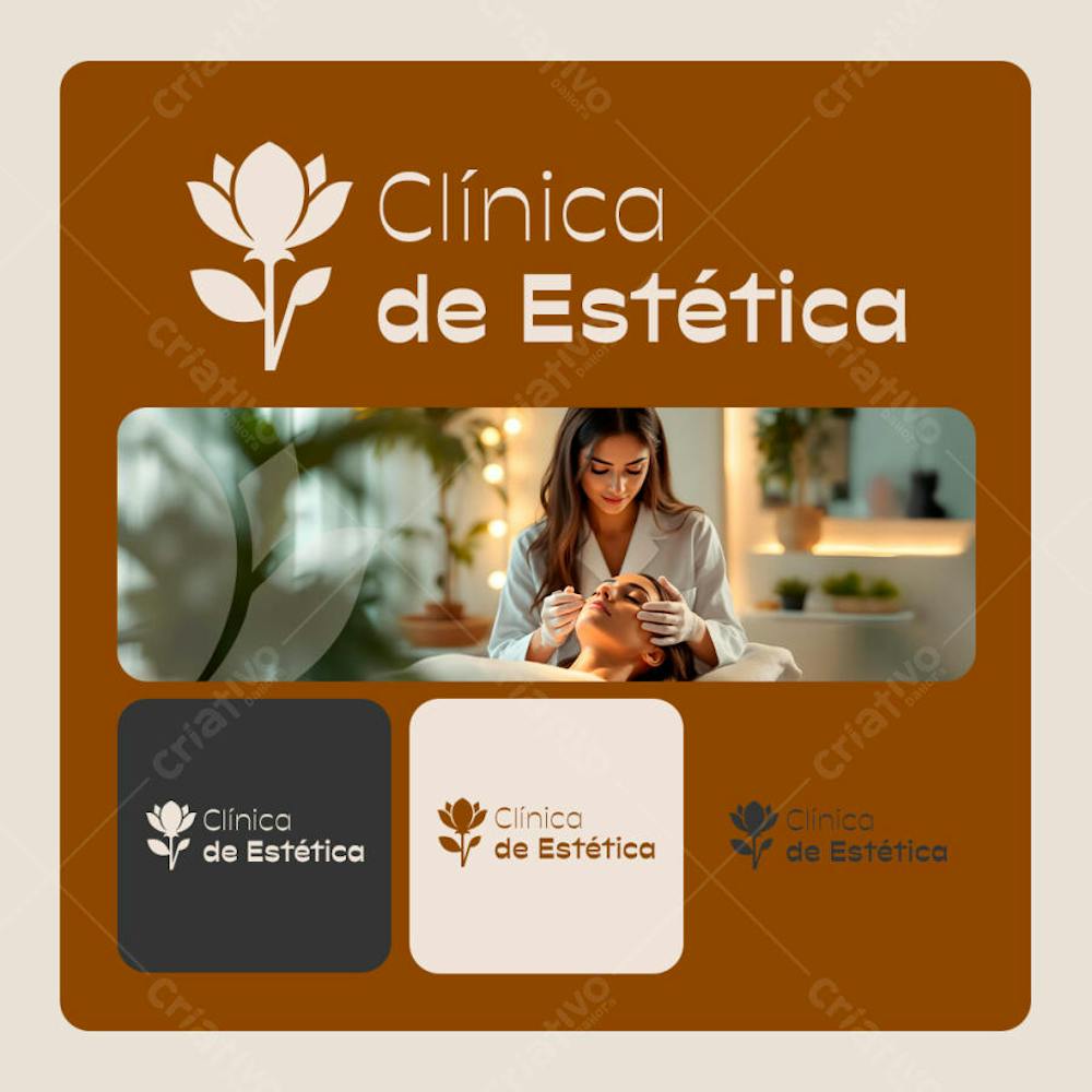 LOGO MINIMALISTA CLINICA DE ESTETICA