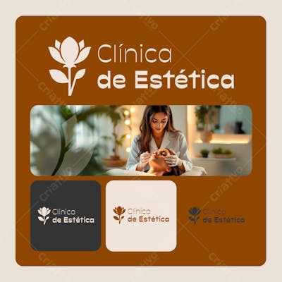 LOGO MINIMALISTA CLINICA DE ESTETICA