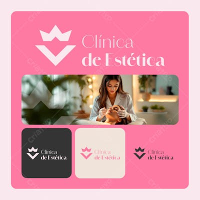 LOGO MINIMALISTA CLINICA DE ESTETICA